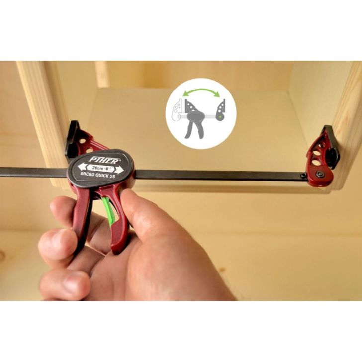 Piher Micro ātrās fiksācijas spīles 2 gab,20cm, maks. 25Kg