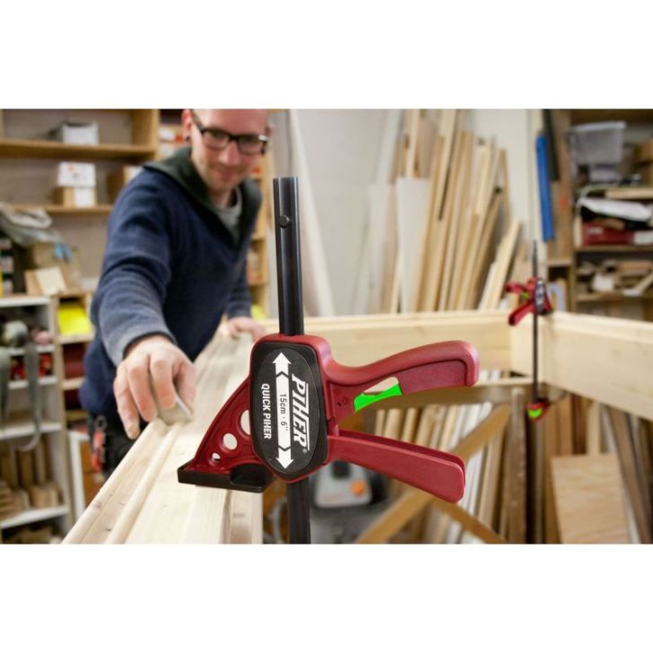 Piher vienas rokas mini ātrās fiksācijas spīles
8 x 45cm, maks. 150Kg