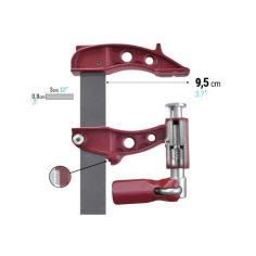 Spīle Maxipress E 40cm, žokļu dziļums
9,5cm, maks. 8500N 2