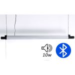 Darbnīcas LED lampas spilgtums ar Bluetooth skaļruni