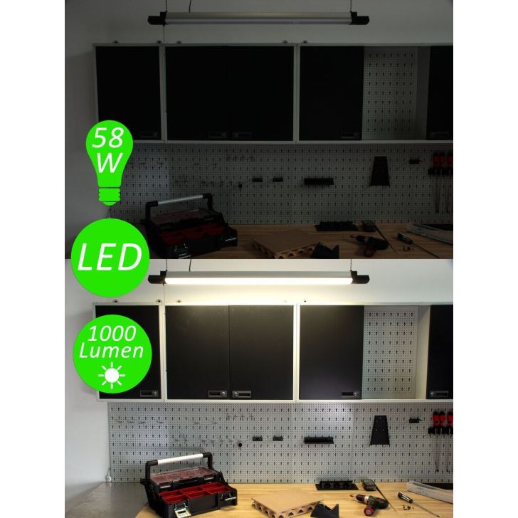 Darbnīcas LED lampas spilgtums ar Bluetooth skaļruni