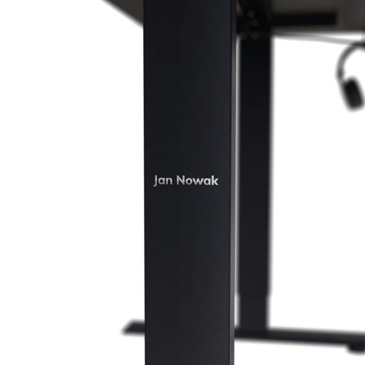 Galds ar elektrisko regulējamo augstumu ELLA, 1600 x 720 x 750 mm, melns/ valrieksts