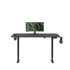 Galds ar elektrisko regulējamo augstumu ROB, 1400 x 720 x 600 mm, melns/ valrieksts 2