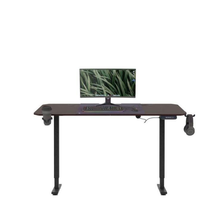 Galds ar elektrisko regulējamo augstumu ROB, 1400 x 720 x 600 mm, melns/ valrieksts