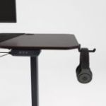 Galds ar elektrisko regulējamo augstumu ROB, 1400 x 720 x 600 mm, melns/ valrieksts