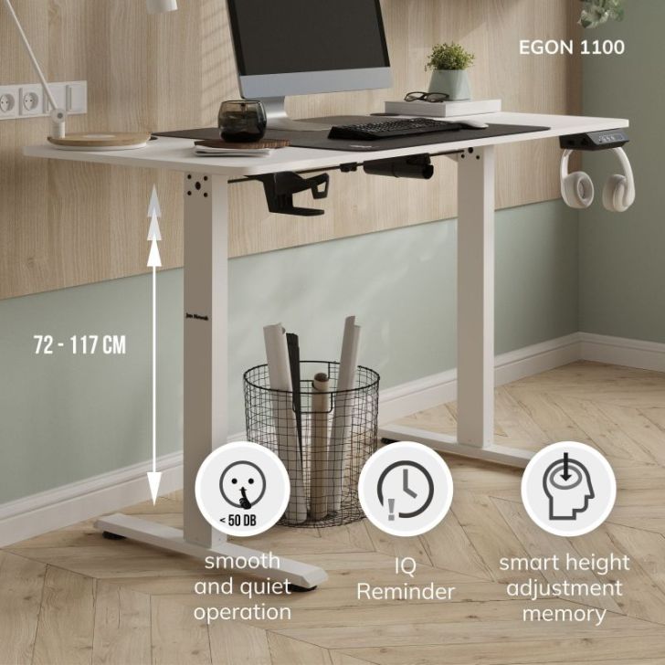 Mazs stāvošs galds EGON, 1100 x 720 x 600 mm, balts