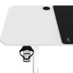 Regulējams biroja galds ROB, 1400 x 720 x 600 mm, balts