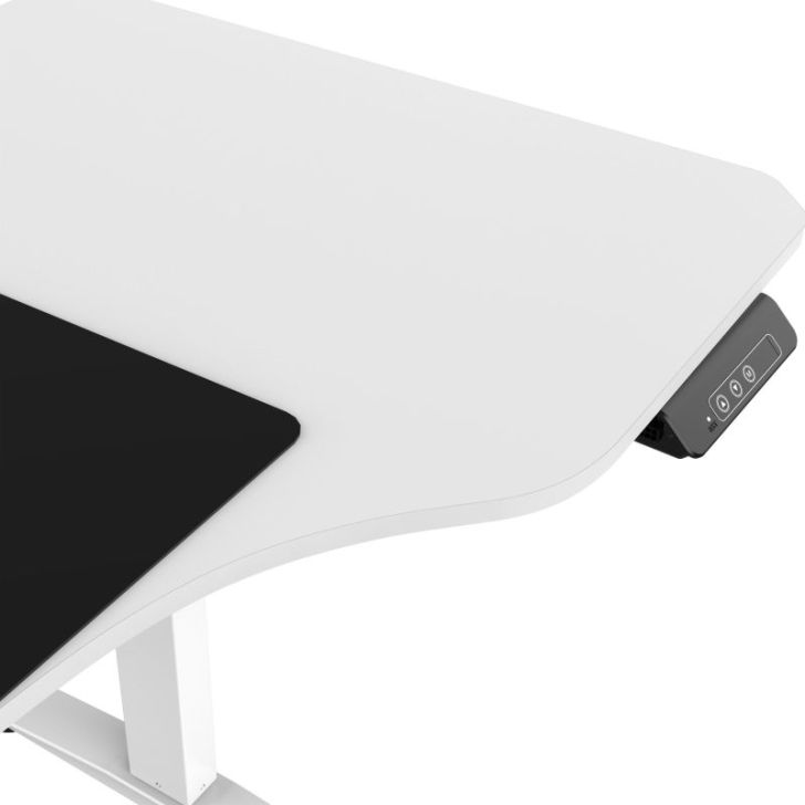 Liels lifts, darba galds ELLA, 1600 x 720 x 750 mm, balts