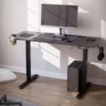 Elektriskais stāvošais galds ROB, 1400 x 720 x 600 mm, melns