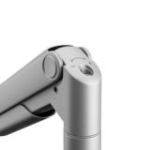 Tērauda divkāršā monitora stends Džeiks, pelēks