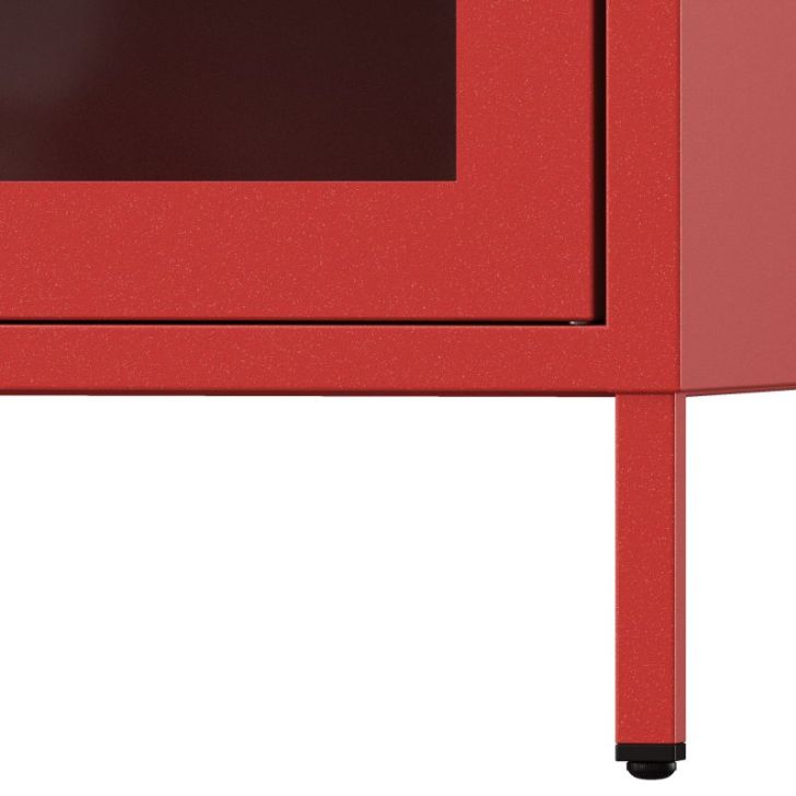 Mazs viesistabas GINA vitrīna, 800 x 1015 x 400 mm, moderns: sarkans