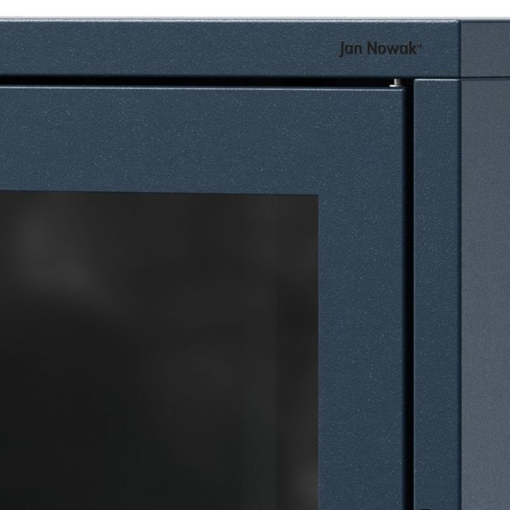 Neliels viesistabas vitrīna GINA, 800 x 1015 x 400 mm, moderns: tumši zils