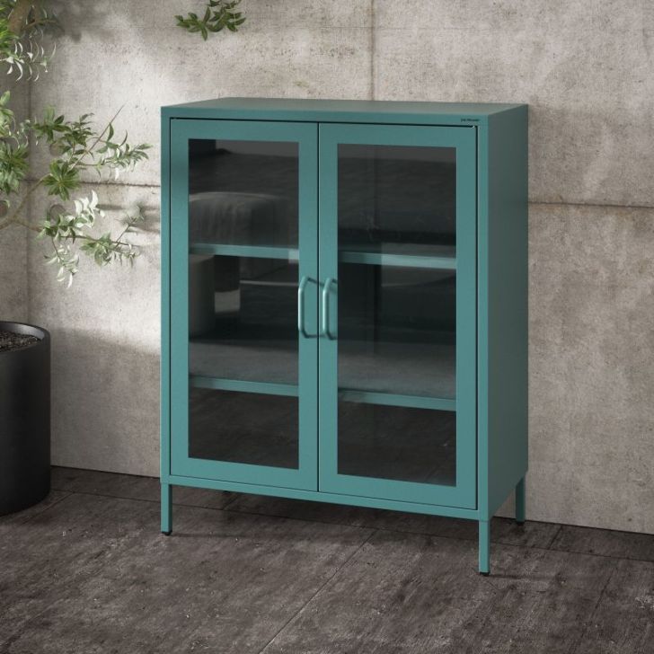 Mazs viesistabas GINA demonstrācija, 800 x 1015 x 400 mm, moderns: jūras zaļa