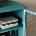 Mazs viesistabas GINA demonstrācija, 800 x 1015 x 400 mm, moderns: jūras zaļa