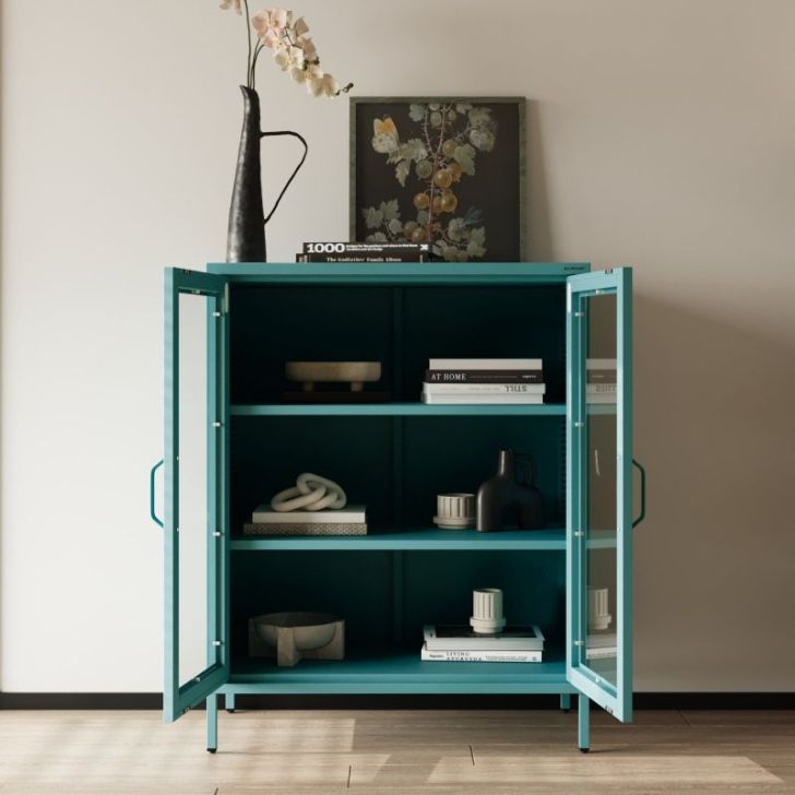 Mazs viesistabas GINA demonstrācija, 800 x 1015 x 400 mm, moderns: jūras zaļa