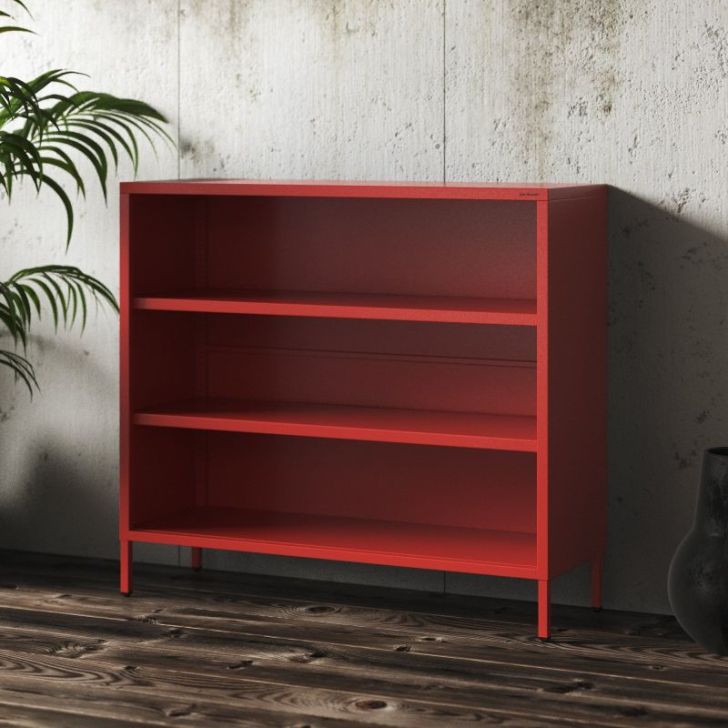 Zema grāmatvedība LUCA, 1000 x 900 x 350 mm, moderna: sarkana