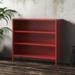 Zema grāmatvedība LUCA, 1000 x 900 x 350 mm, moderna: sarkana