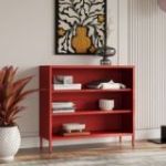 Zema grāmatvedība LUCA, 1000 x 900 x 350 mm, moderna: sarkana