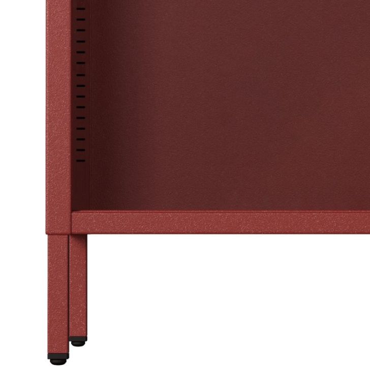 Zema grāmatvedība LUCA, 1000 x 900 x 350 mm, moderna: sarkana