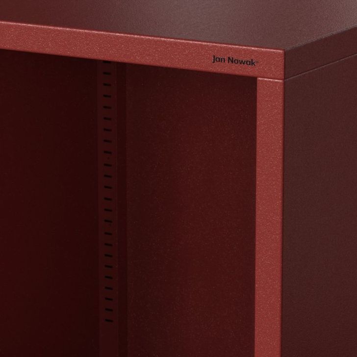 Zema grāmatvedība LUCA, 1000 x 900 x 350 mm, moderna: sarkana