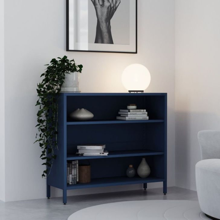 Zema grāmatvedība LUCA, 1000 x 900 x 350 mm, moderns: tumši zils