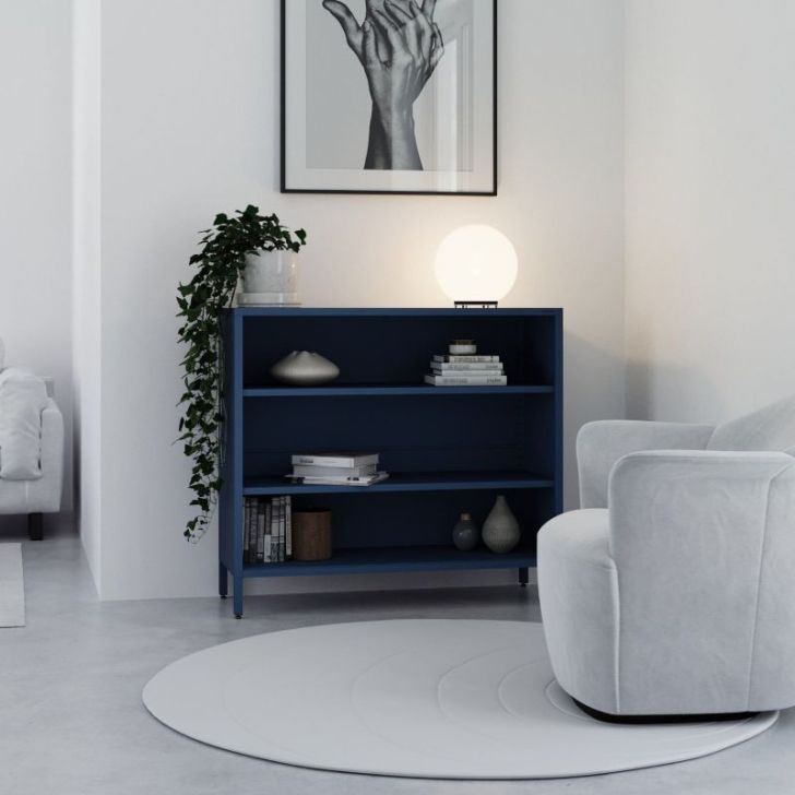 Zema grāmatvedība LUCA, 1000 x 900 x 350 mm, moderns: tumši zils