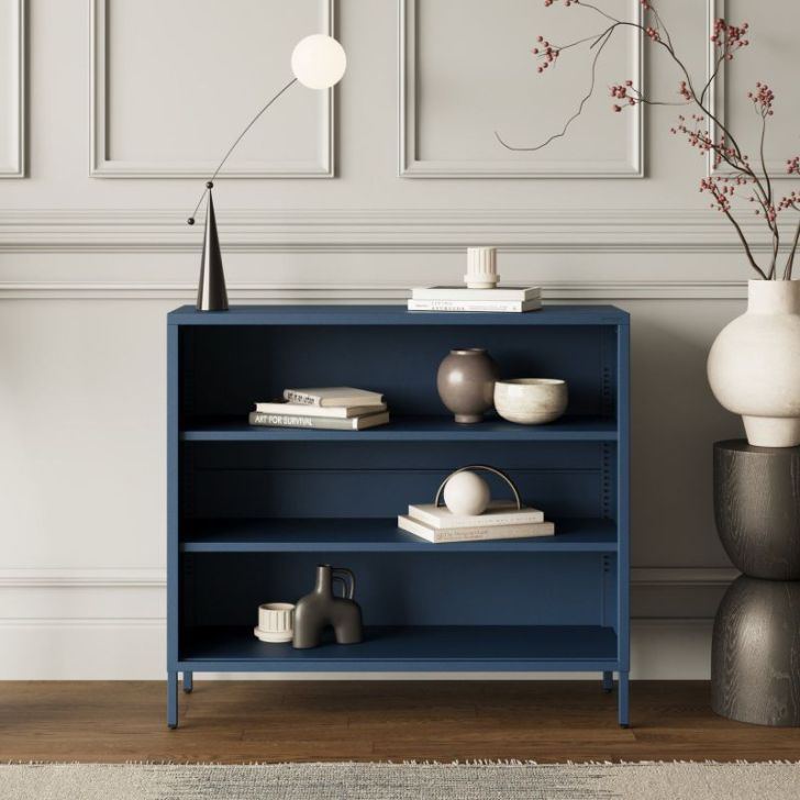 Zema grāmatvedība LUCA, 1000 x 900 x 350 mm, moderns: tumši zils