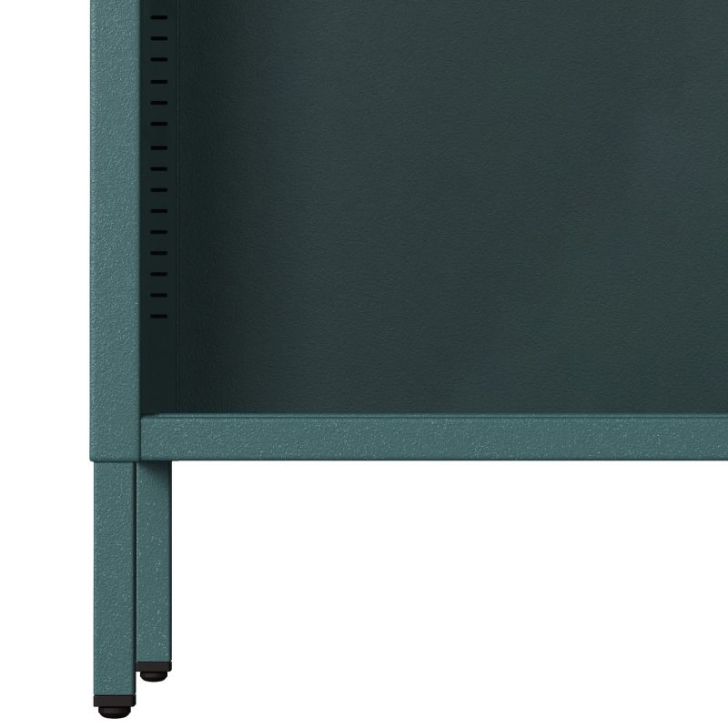 Zema grāmatplauka LUCA, 1000 x 900 x 350 mm, moderna: jūras zaļa