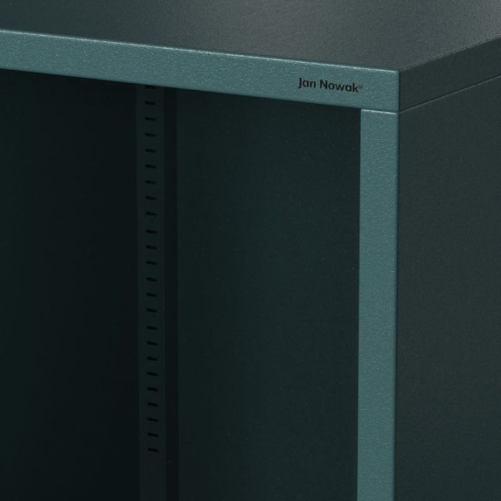 Zema grāmatplauka LUCA, 1000 x 900 x 350 mm, moderna: jūras zaļa