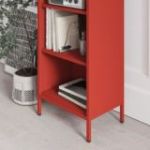 Garais grāmatu skapis MARIO, 500 x 1800 x 350 mm, moderns: sarkans