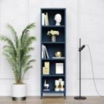 Garais grāmatu skapis MARIO, 500 x 1800 x 350 mm, moderns: tumši zils