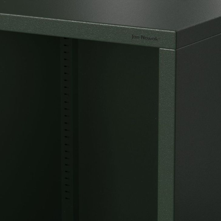 Garais grāmatu skapis MARIO, 500 x 1800 x 350 mm, moderns: pudeles zaļa