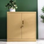 Zema biroja iesniegšanas skapis BEATA, 900 x 930 x 400 mm, svaiga stils: smilškrāsa