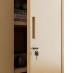 Zema biroja iesniegšanas skapis BEATA, 900 x 930 x 400 mm, svaiga stils: smilškrāsa