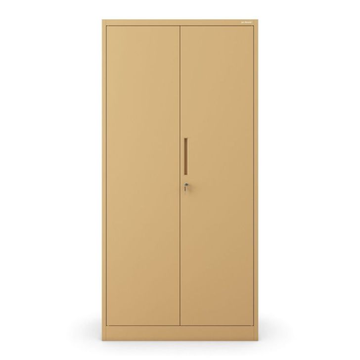 Aizslēgts biroja skapis JAN, 900 x 1850 x 400 mm, svaigs stils: smilškrāsa