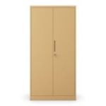 Aizslēgts biroja skapis JAN, 900 x 1850 x 400 mm, svaigs stils: smilškrāsa