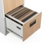 Metāla failu skapis SARA V5, 460 x 1630 x 620 mm, Eco Design: White/ Sonoma Oak