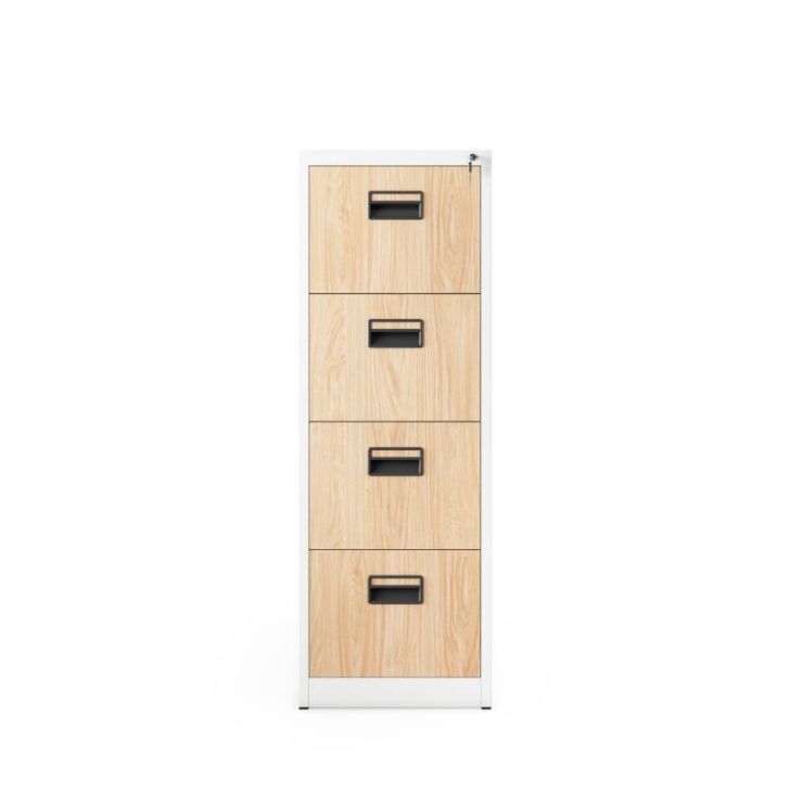 Metāla failu skapis SARA V4, 460 x 1320 x 620 mm, Eco Design: White/ Sonoma Oak