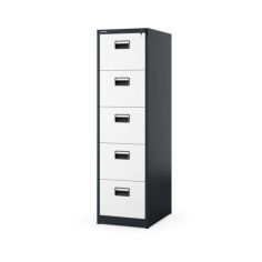 Metāla failu skapis SARA V5, 460 x 1630 x 620 mm, antracīta baltais