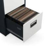 Metāla failu skapis SARA V5, 460 x 1630 x 620 mm, antracīta baltais