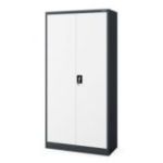 Metāla biroja failu skapis JAN, 900 x 1850 x 400 mm, antracīts-pelēks