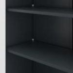 Metāla biroja failu skapis JAN, 900 x 1850 x 400 mm, antracīts-pelēks