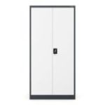 Metāla biroja failu skapis JAN, 900 x 1850 x 400 mm, antracīts-pelēks