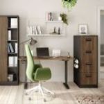 Metāla failu skapis SARA V4, 460 x 1320 x 620 mm, eko dizains: antracīts/ valrieksts