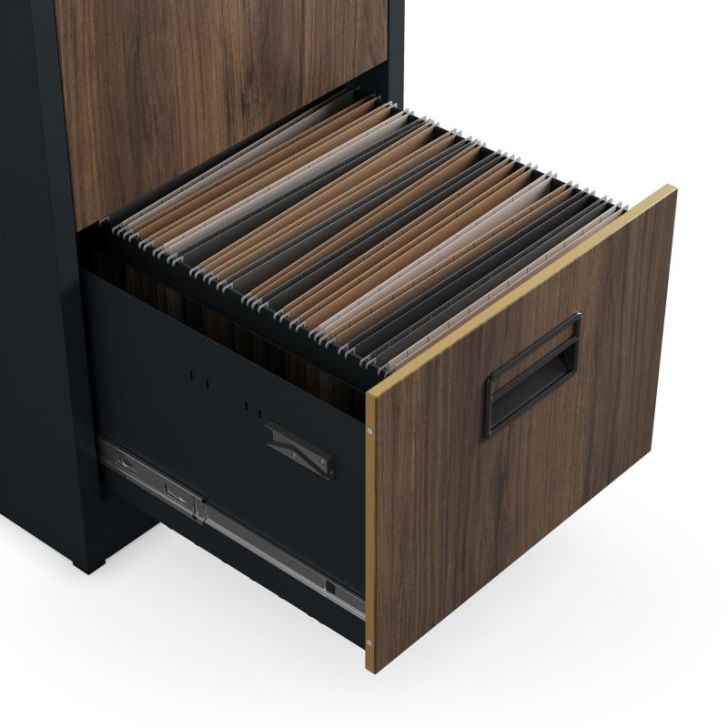 Metāla failu skapis SARA V4, 460 x 1320 x 620 mm, eko dizains: antracīts/ valrieksts