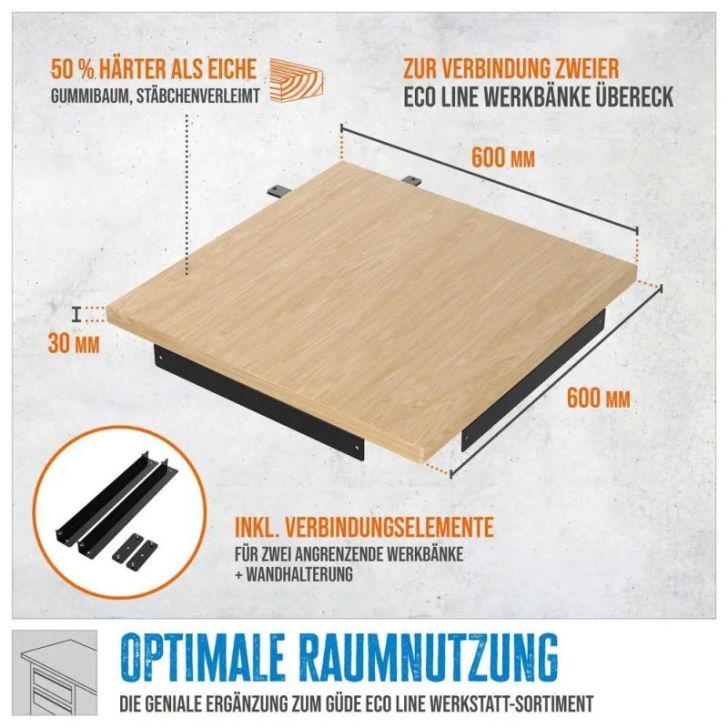 Darba galds stūra plāksne GWP 600E