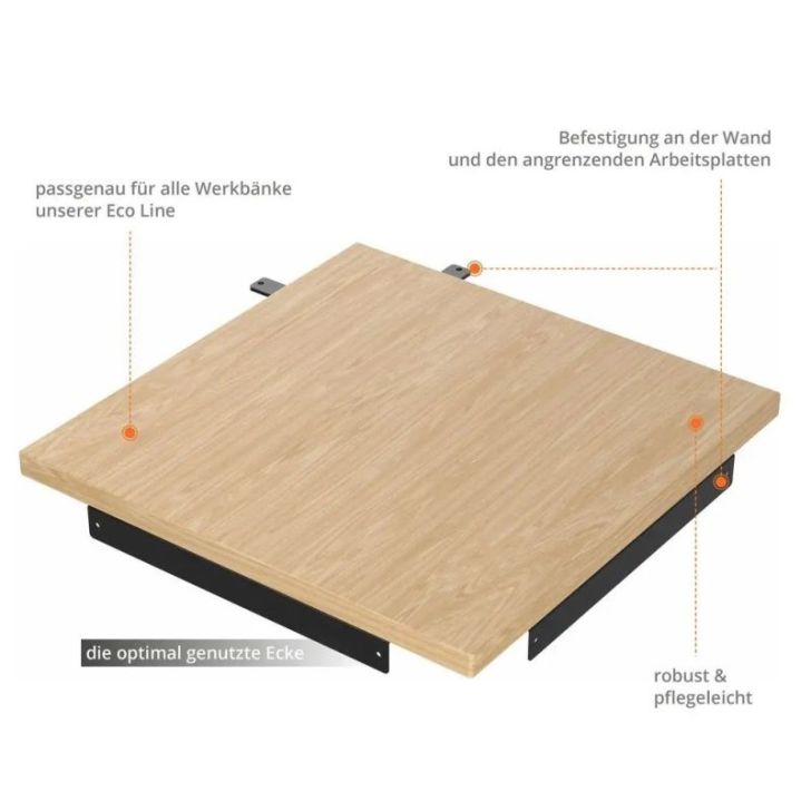 Darba galds stūra plāksne GWP 600E