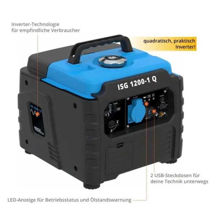 Invertora ģenerators Guede ISG 1200-1 Q