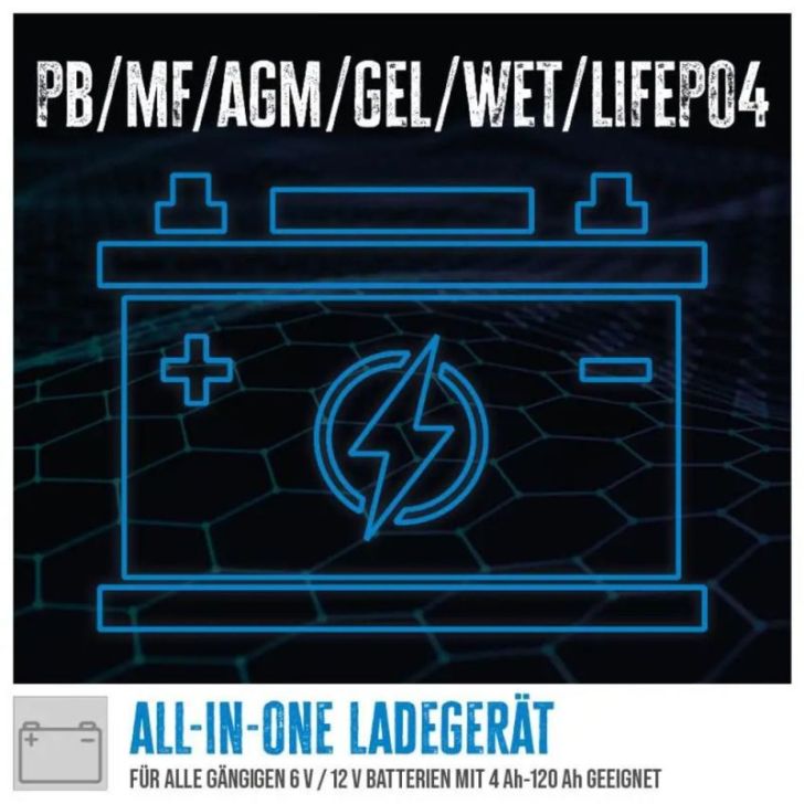 Akumulatora lādētājs Guede GAB 12V/6V-4A