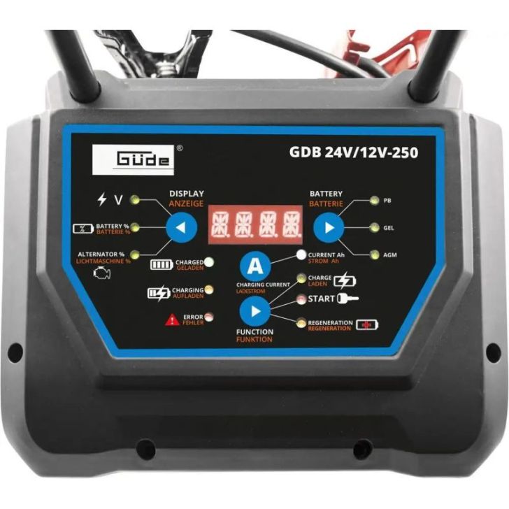 Akumulatora lādētājs Guede Digital GDB 24V/12V-250